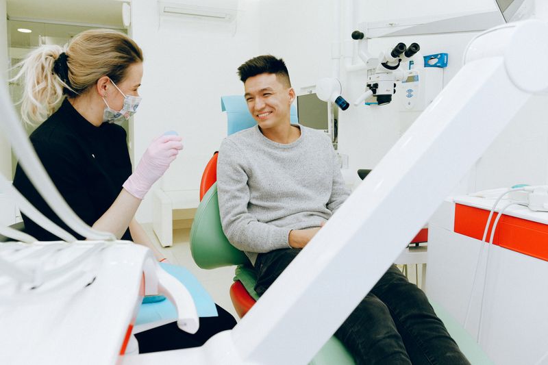 Patient in the dental chair